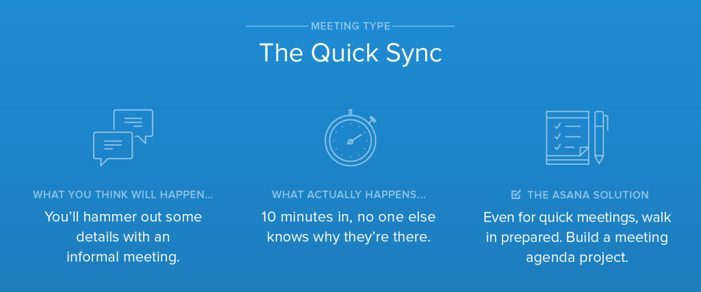 The quick sync meeting