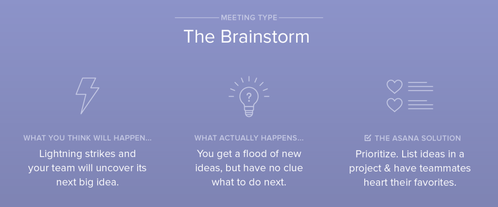 Brainstorm meetings