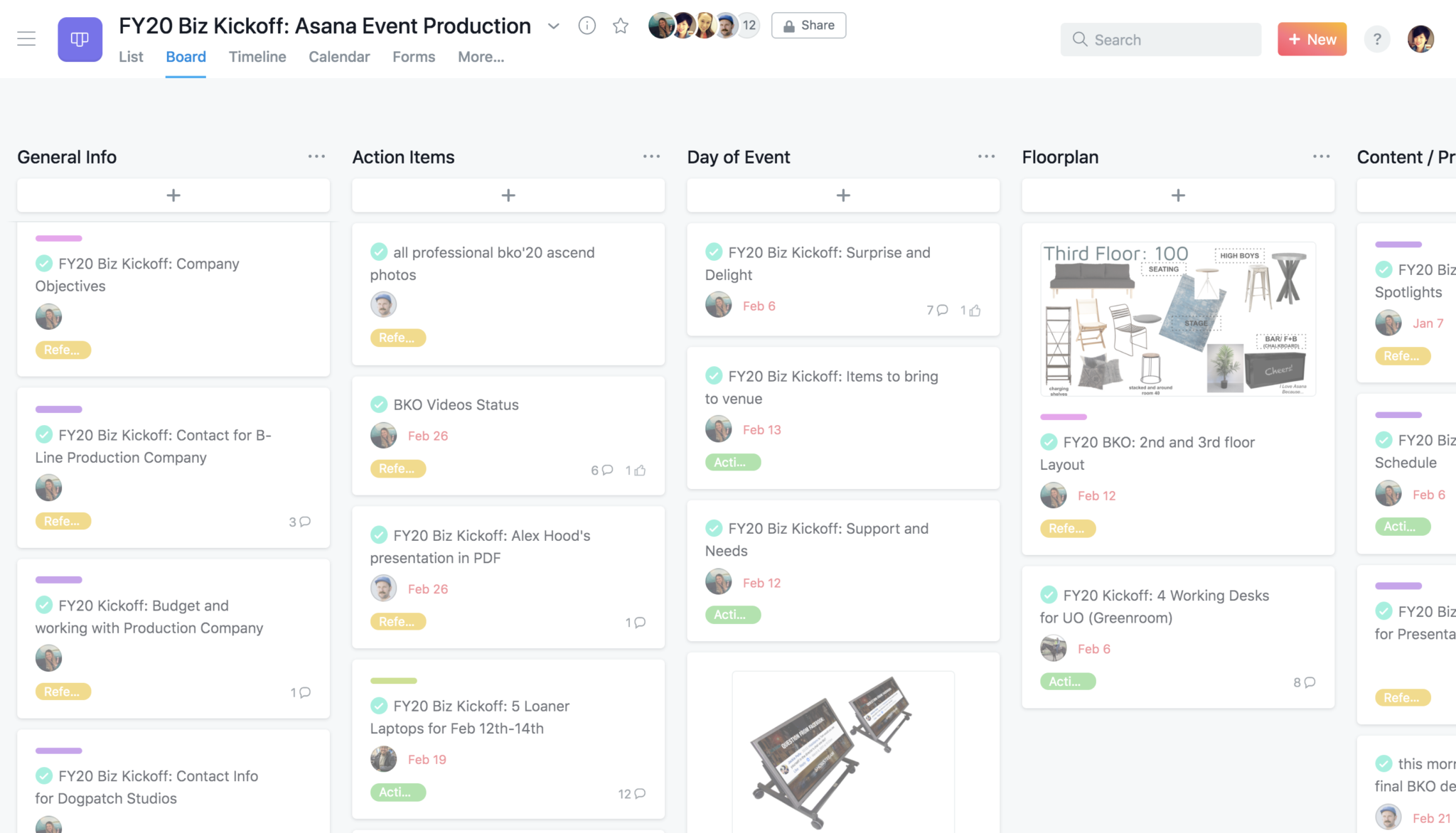 Asana Event Planning Template