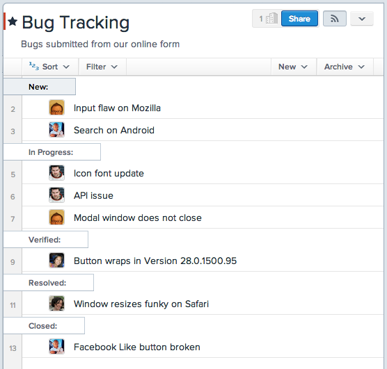 Sections_bug tracking