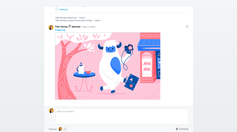 copy and paste images into Asana tasks