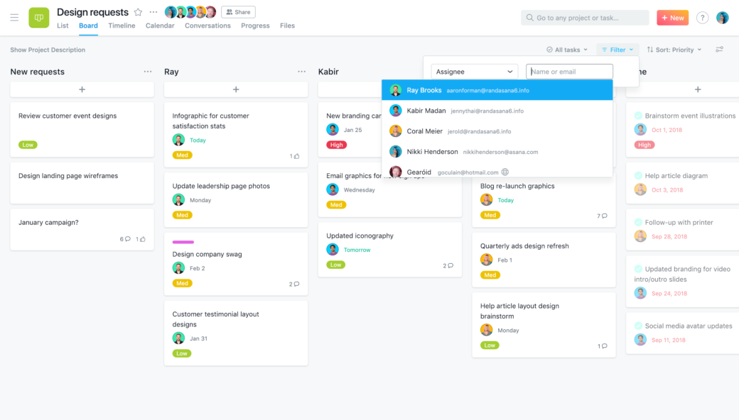 You can now sort and filter on Asana Boards